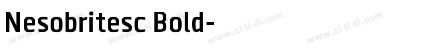 Nesobritesc Bold字体转换